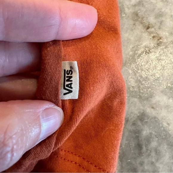 Vans Striped Logo Orange Tank Top Junior Size Large - Picture 6 of 9